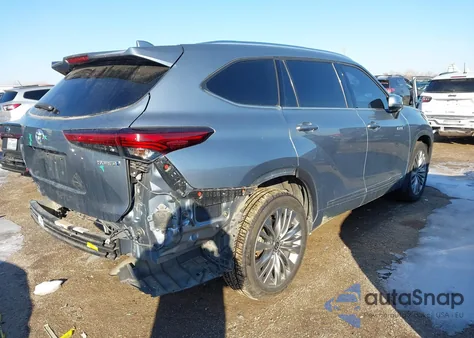 2021 Toyota Highlander Hybrid Platinum from USA, damaged, VIN 5TDEBRCH4MS026397